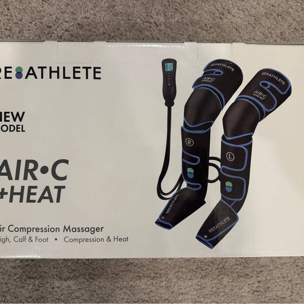 Air Compression Massager - Black and Blue